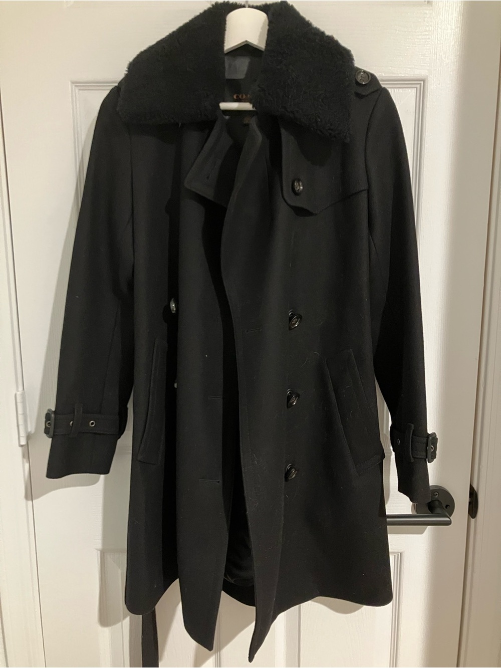 Coach New York Wool & Leather Trench Coat - Limited Edition